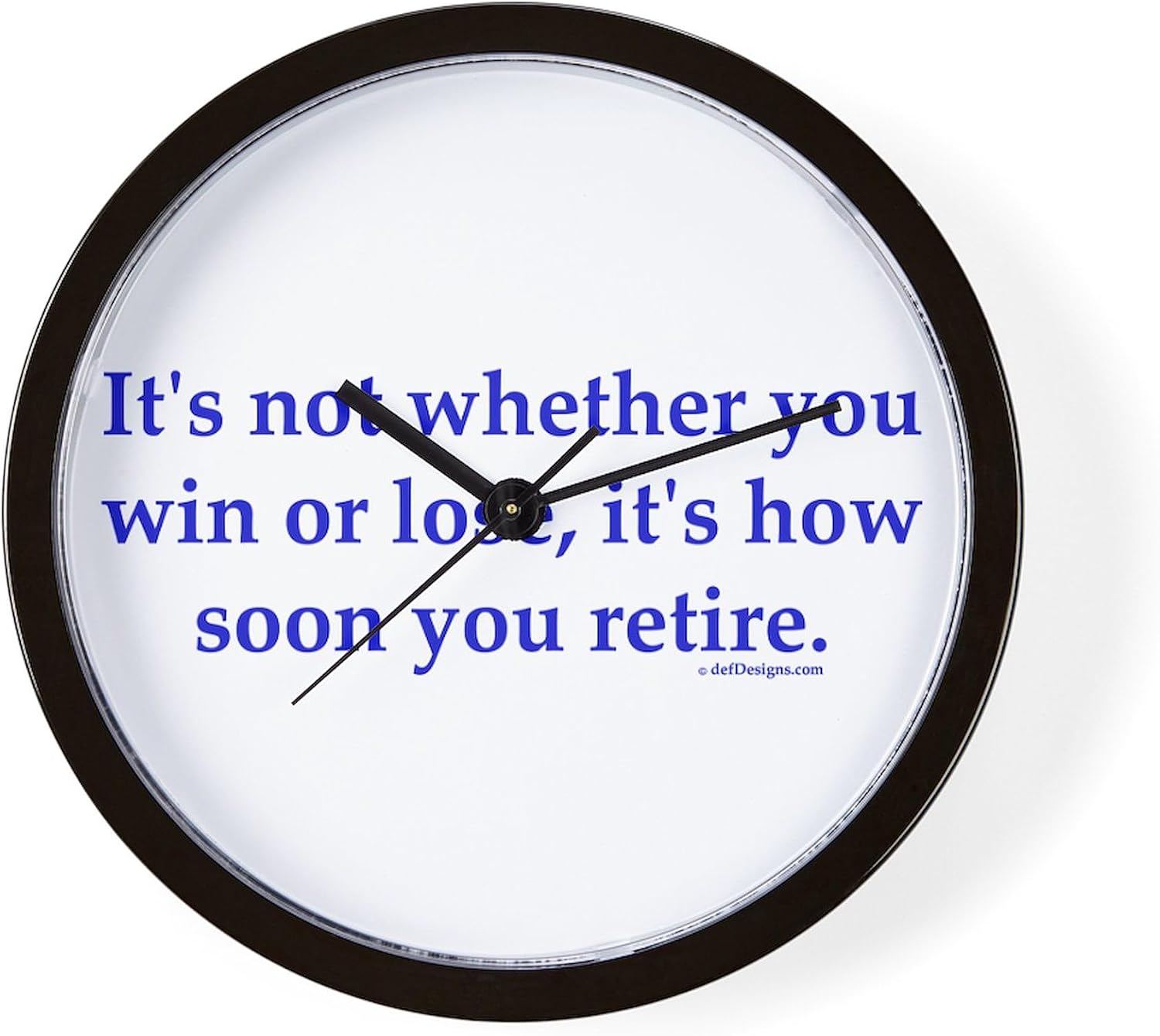 CafePress Retirement 10" Wall Clock for Livingroom, Kitchen, or Office