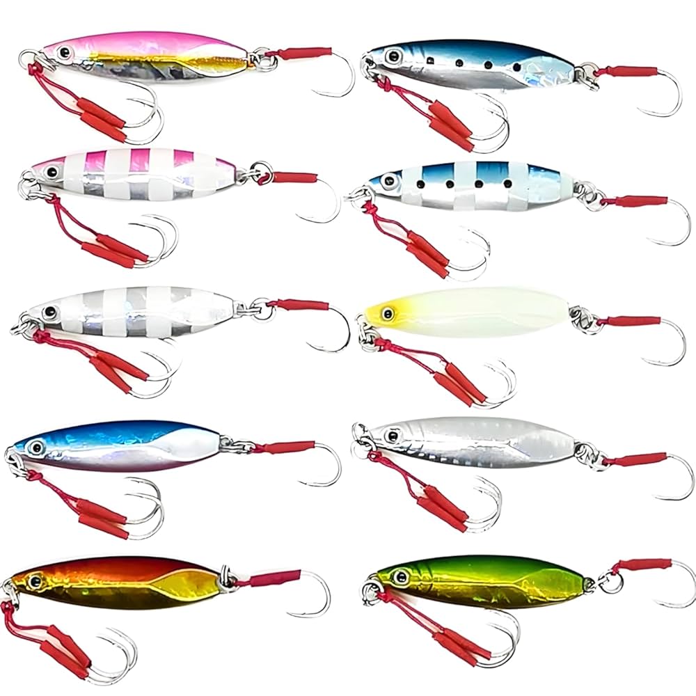 メタルジグセット(10本) Amazon.co.jp: OHF メタルジグ セット 10g 15g 20g 30g 40g