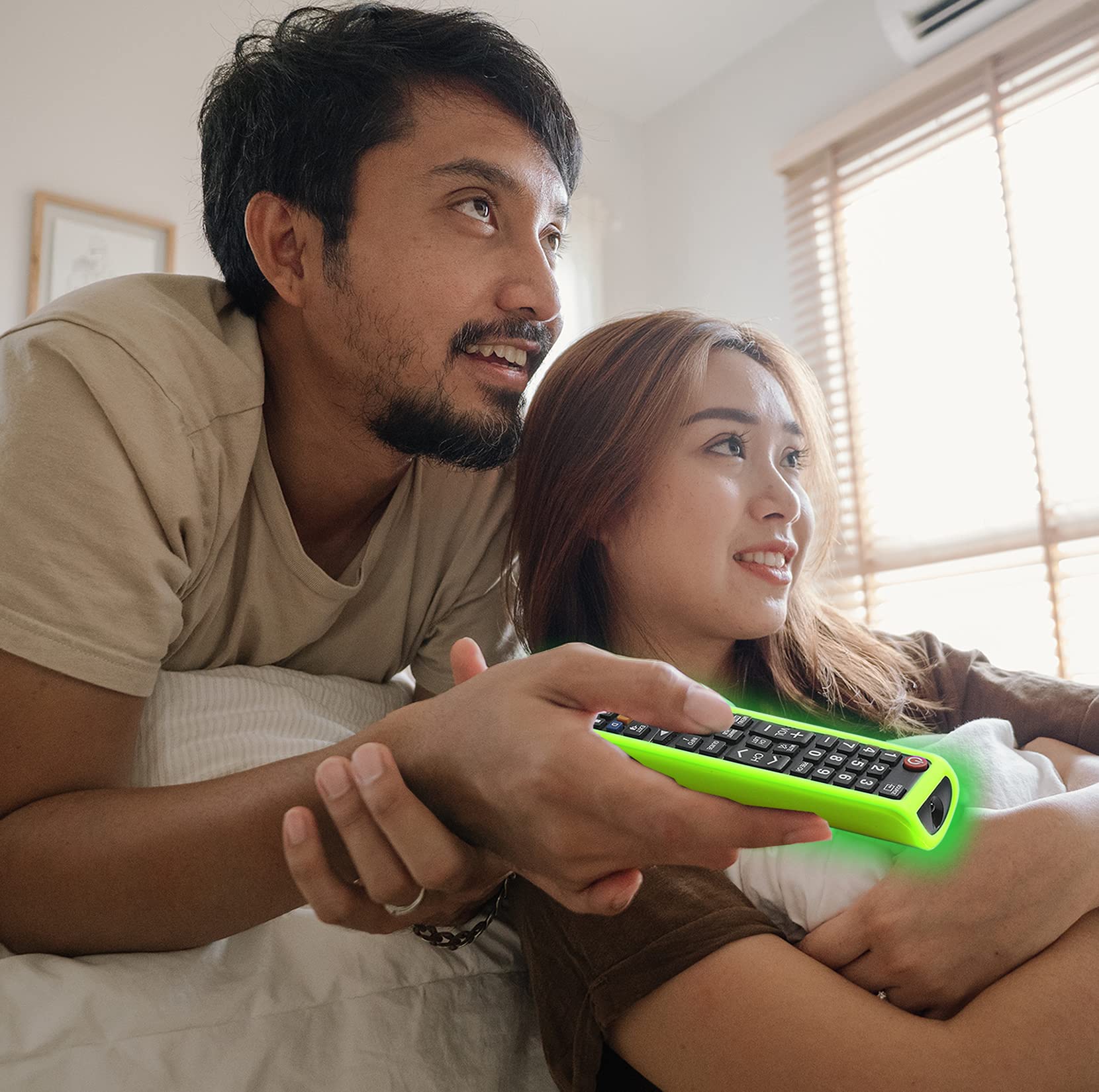 Paquete de 3 fundas para mando a distancia Samsung TV, funda de silicona para mando a distancia BN59-01199F Samsung, funda de piel con mando a distancia Smart TV, brilla en la oscuridad