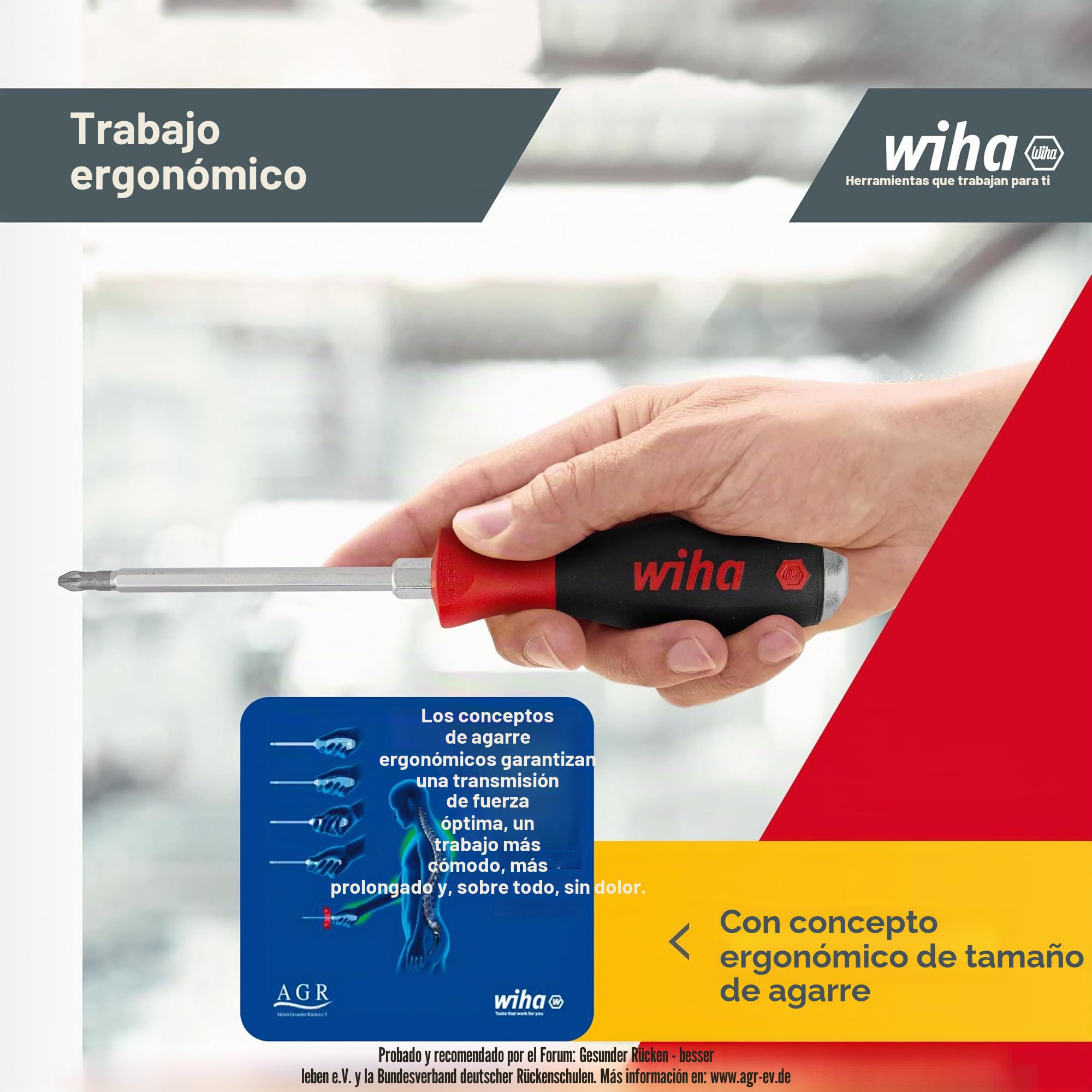 Juego de destornilladores SoftFinish® 530SF HK6 SATZ 6-tlg; Schlitz/PH
