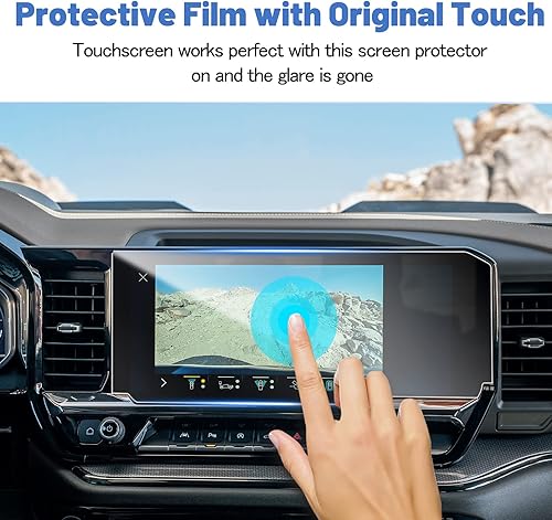 Miniatura 4 de SHAOHAO Protector de pantalla para Chevy Silverado 1500 2022 2023 2024 de 13.4 pulgadas para Chevy Sliverado y GMC Sierra 2022-2024, accesorios para