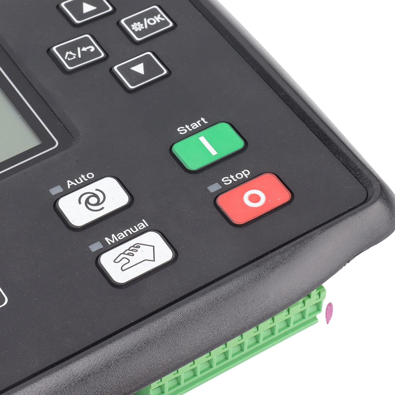 Panel de Control del Generador ABS Controlador de Grupo Electrógeno Automático 15 a 360 V Pantalla LED Control Remoto Protección Múltiple para Técnicos de Monitoreo de Generador