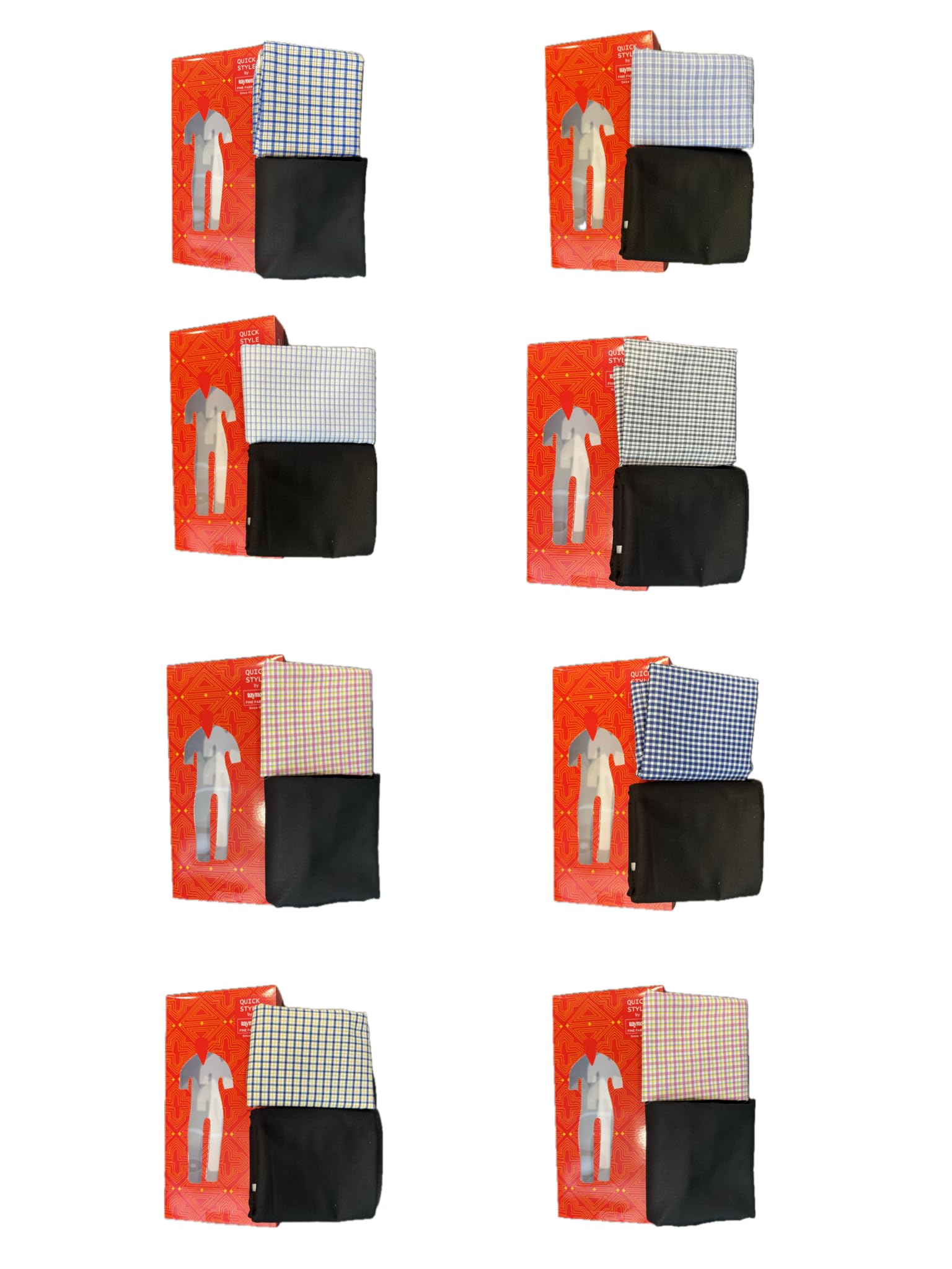Trouser Shirt Fabric Combo Box (Multicolour, Unstitched, All Weather Fabric) (MULTICOLOUR, PACK OF 8)-image-25