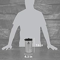 Vista 3 de STANLEY Cafetera de prensa francesa All In One de 32 onzas, infusión de 5 minutos, 4 horas de calor, filtro de malla para posos de café, prensa