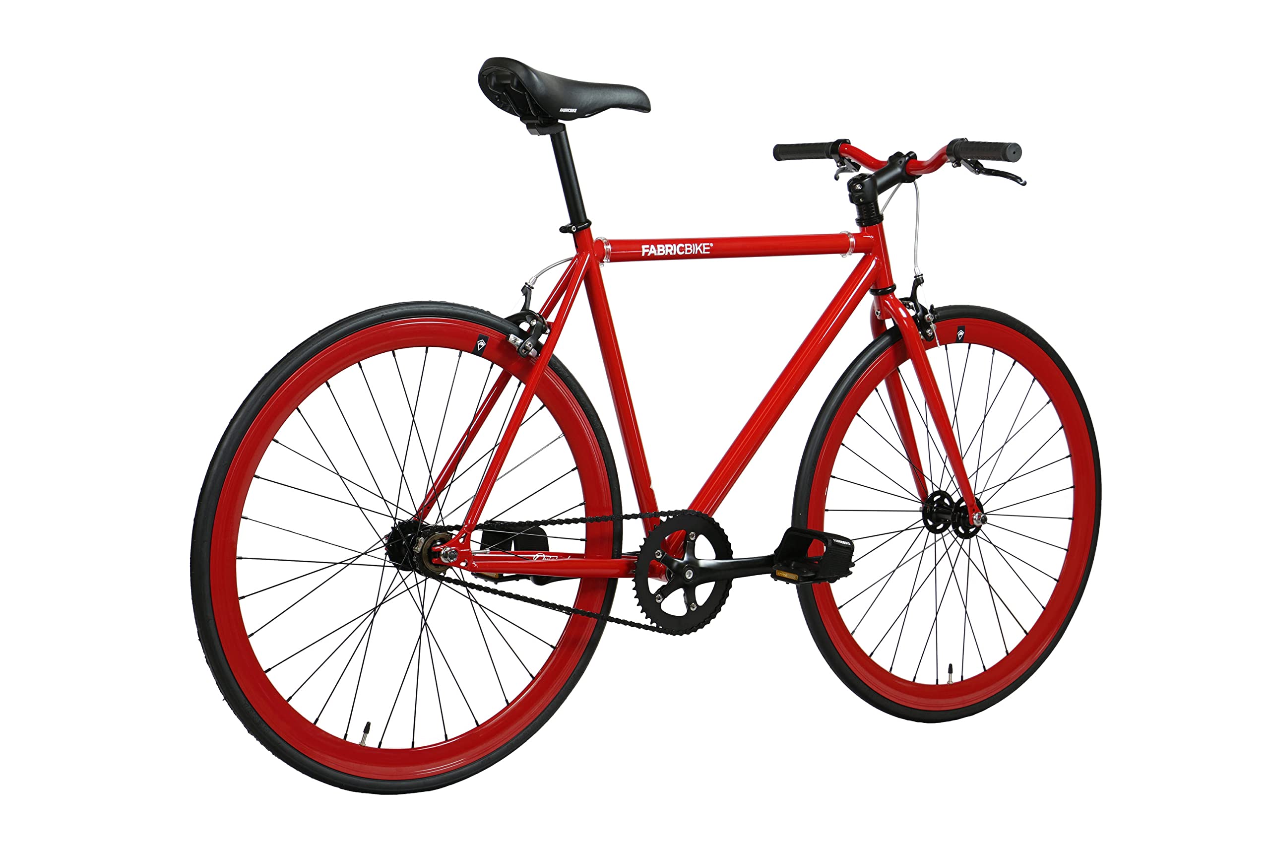 FabricBike Original - Bicicleta Fixed Gear Bike, Rueda 28 Pulgadas, Bicicleta de Piñón Fijo, Bici Single Speed, Cuadro Acero Hi-Ten, 10.45 kg (Talla M).