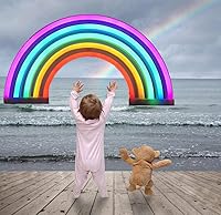 Vista 5 de Nordstylee Neon Rainbow Light Signs,Led Rainbow Night Lights Decor Lights for Kid's Gift, Wall, Birthday Party, Christmas, Wedding Decoration