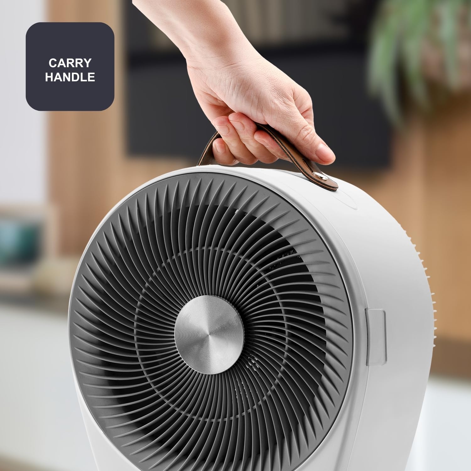 BLACK+DECKER BXFSH2000E - 2 en 1: calefactor y ventilador | Multifunción | 2 intensidades de calor | 2 velocidades de ventilación | Termostato regulable | 2000W | Seguridad antivuelco | Blanco