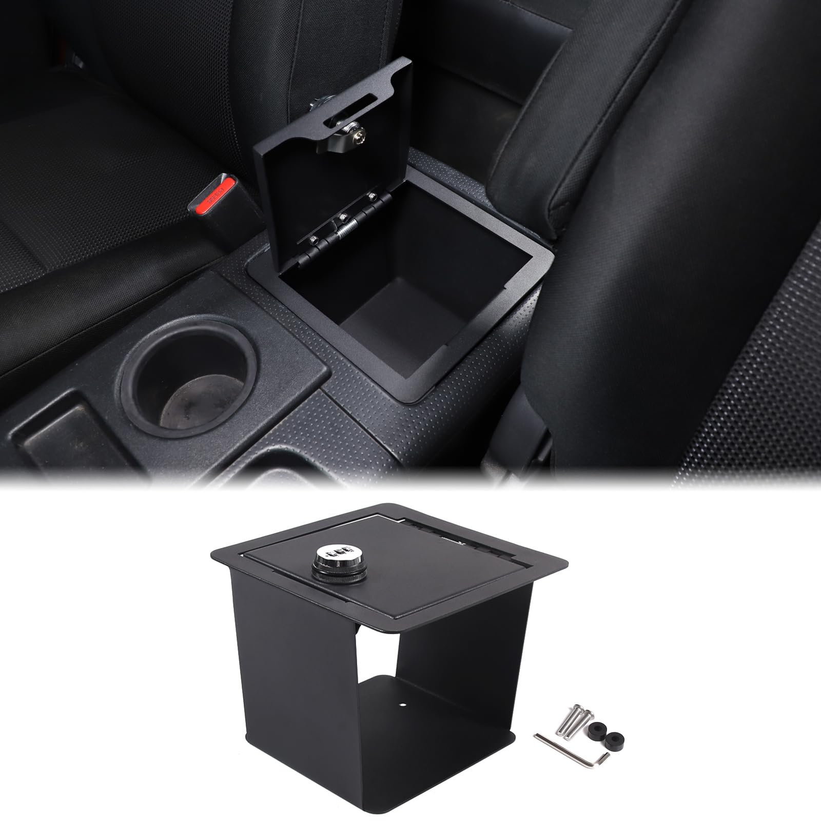★新品未使用★TOYOTA CAR LOCK 収納ケース付き Amazon.com: Car Center Console Lock Safe Box Armrest Storage