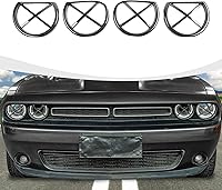Vista 9 de Cubierta de lámpara de faro delantero para accesorios Challenger, cubierta de biseles de faros delanteros, decoración de luz exterior para Dodge