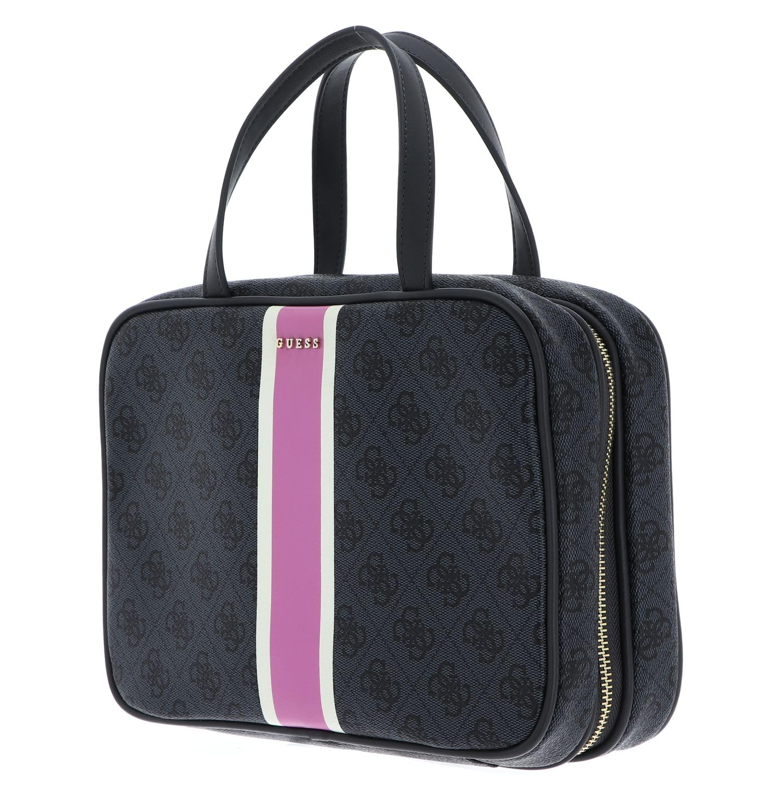 GUESS Bolsa de Maquillaje Travel Case Coal Logo Antracita