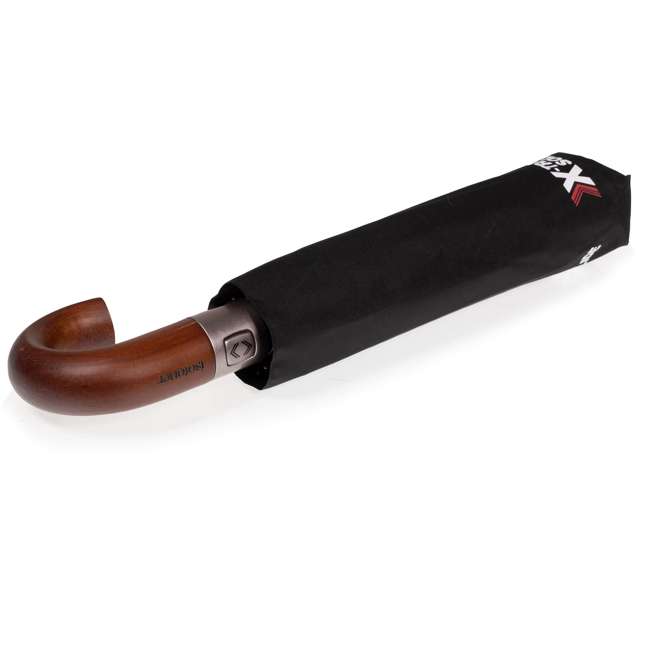 Isotoner Parapluie Solide, Ultra Déperlant, à Ouverture/ Fermeture Automatique Rayure Blush Femme Rayure Blush - Bagagerie - Maroquinerie