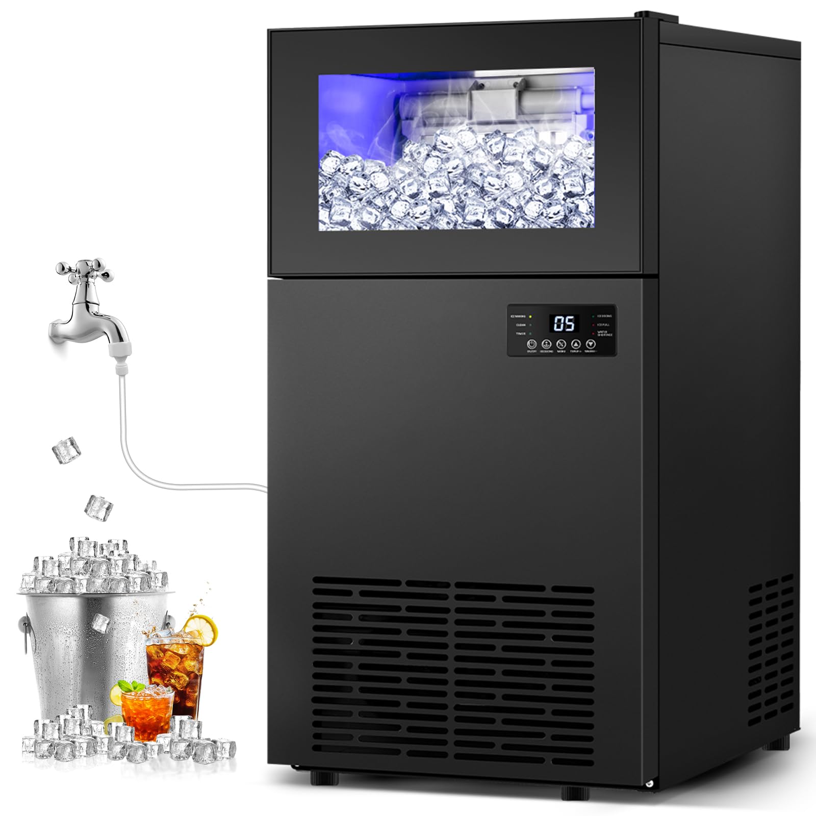 TAZPI 160 lbs Ice Maker