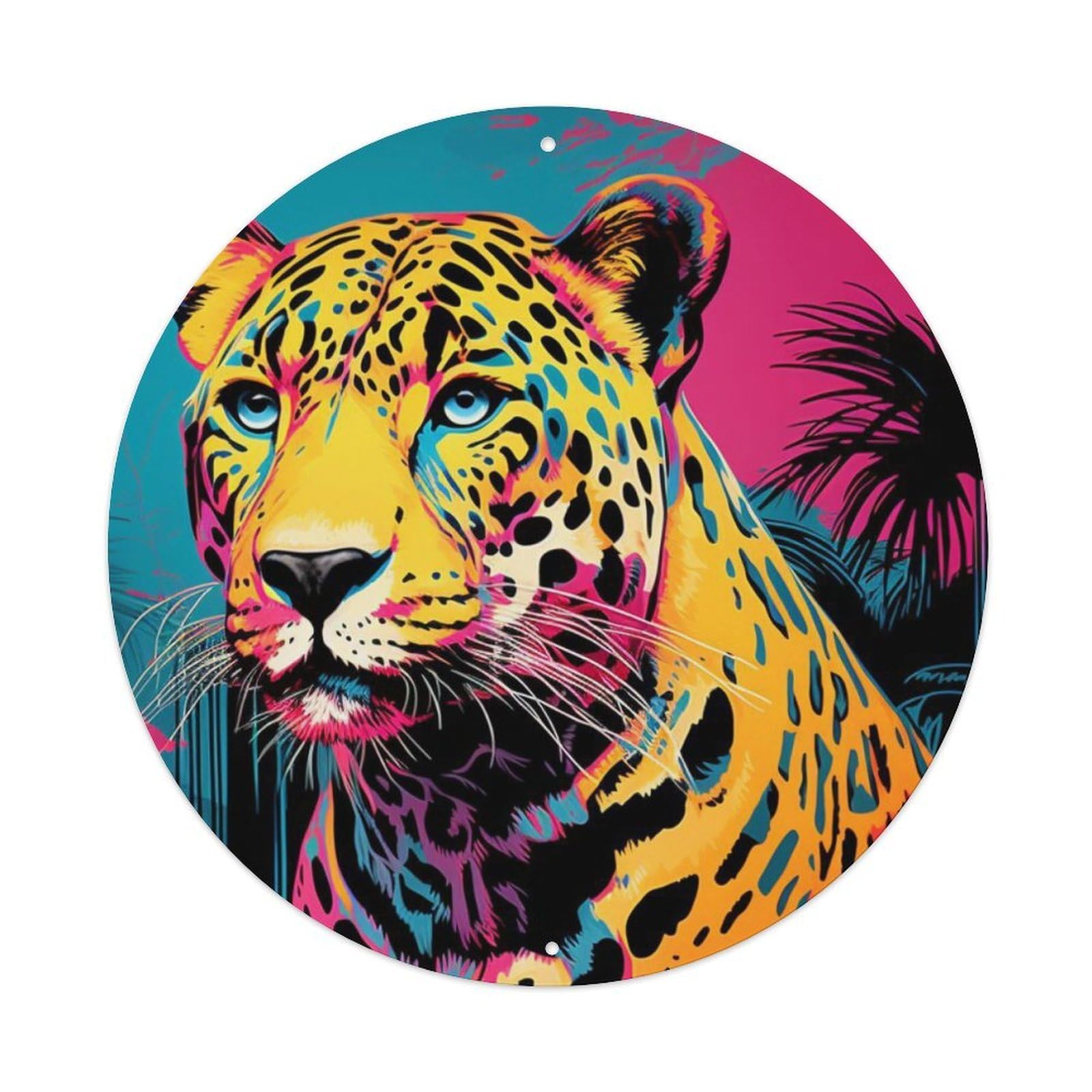 Leopard Looking Into The Distance Animal Metal Tin Sign