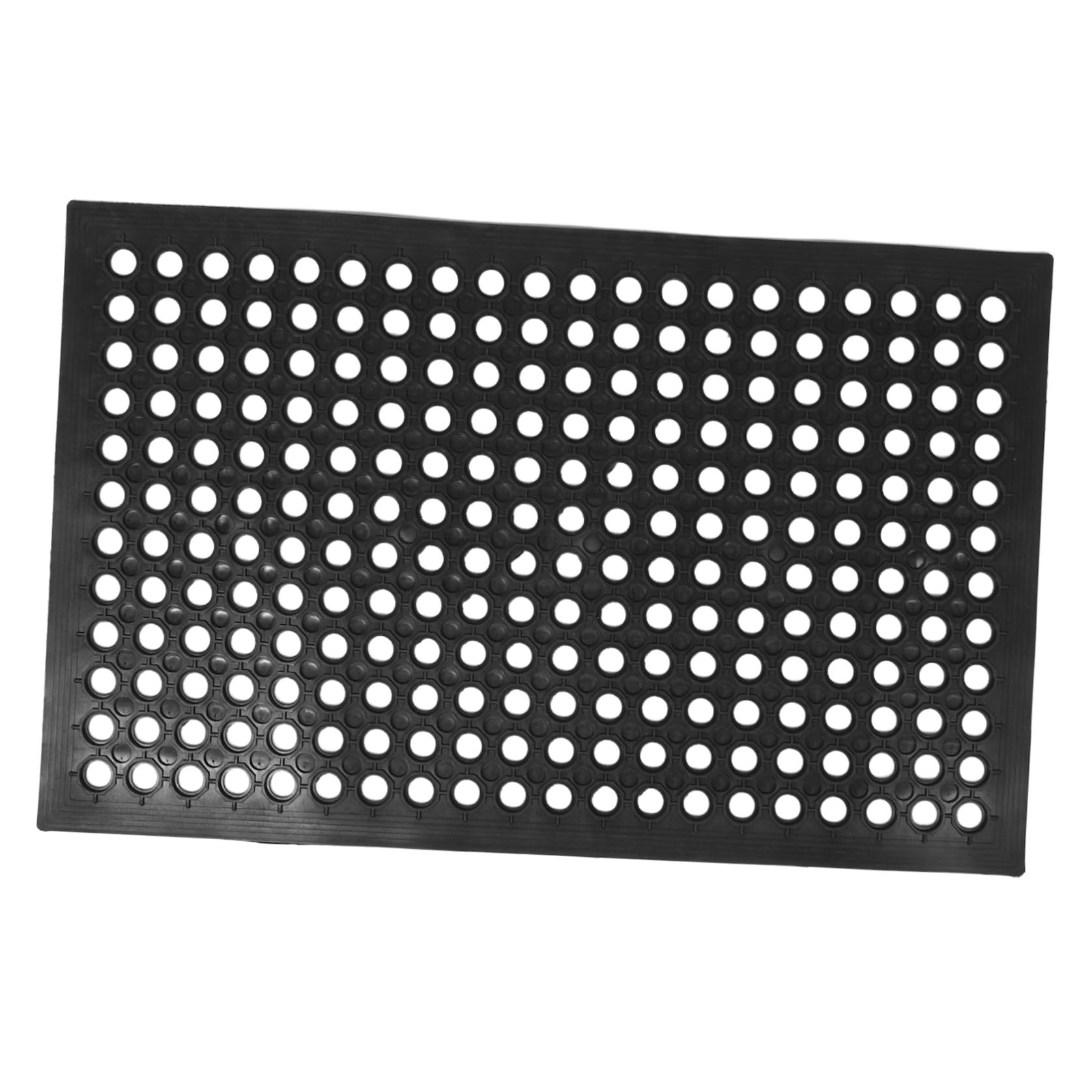 Tapis de cuisine en caoutchouc noir antidérapant et lavable YARNOW pour sol et évier