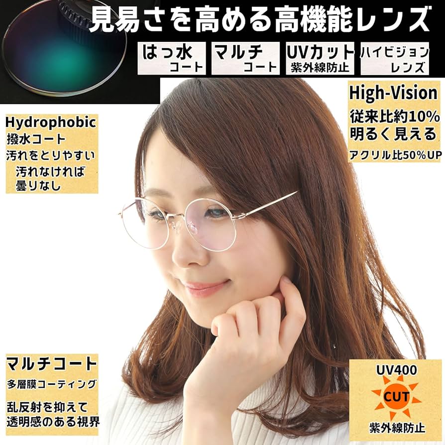 病気が見える　1.2.3.4.5.6.8 Amazon.co.jp: [Netmeganecom] 眼鏡 近眼 近視 度付き メガネ