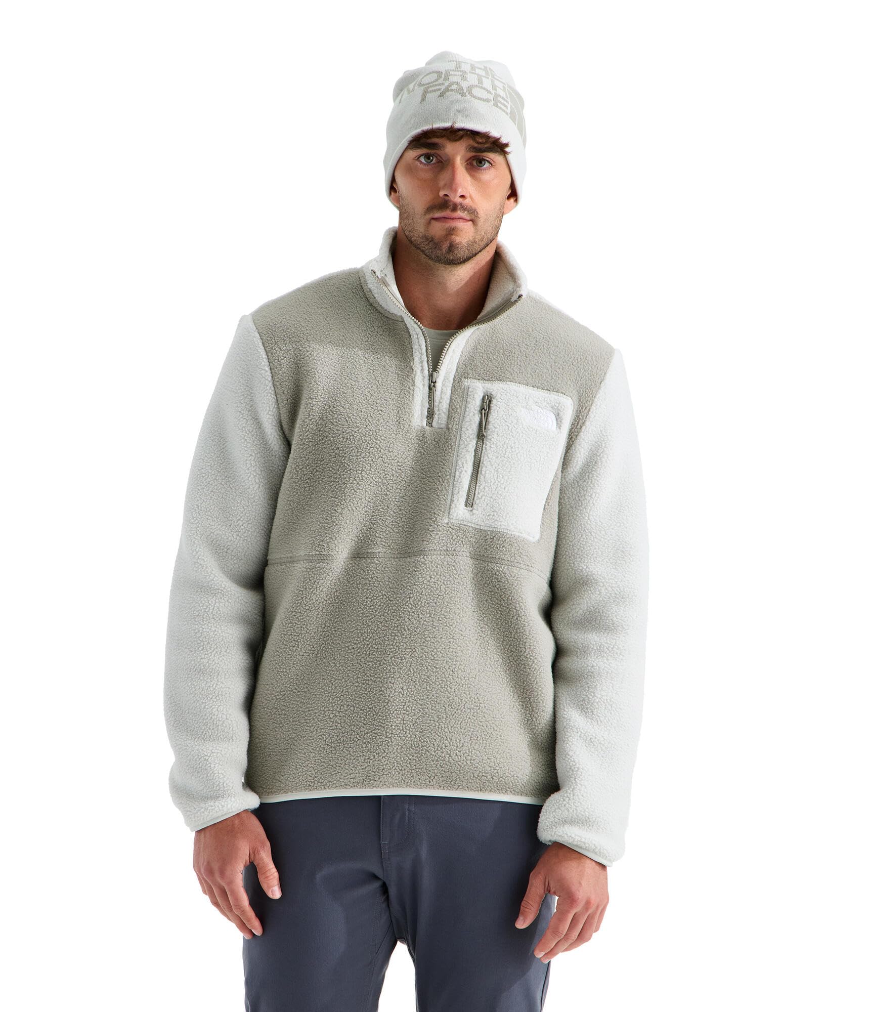 The North Face M YUMIORI 1/4 ZIP Ekru Sweatshirt, 5003416698