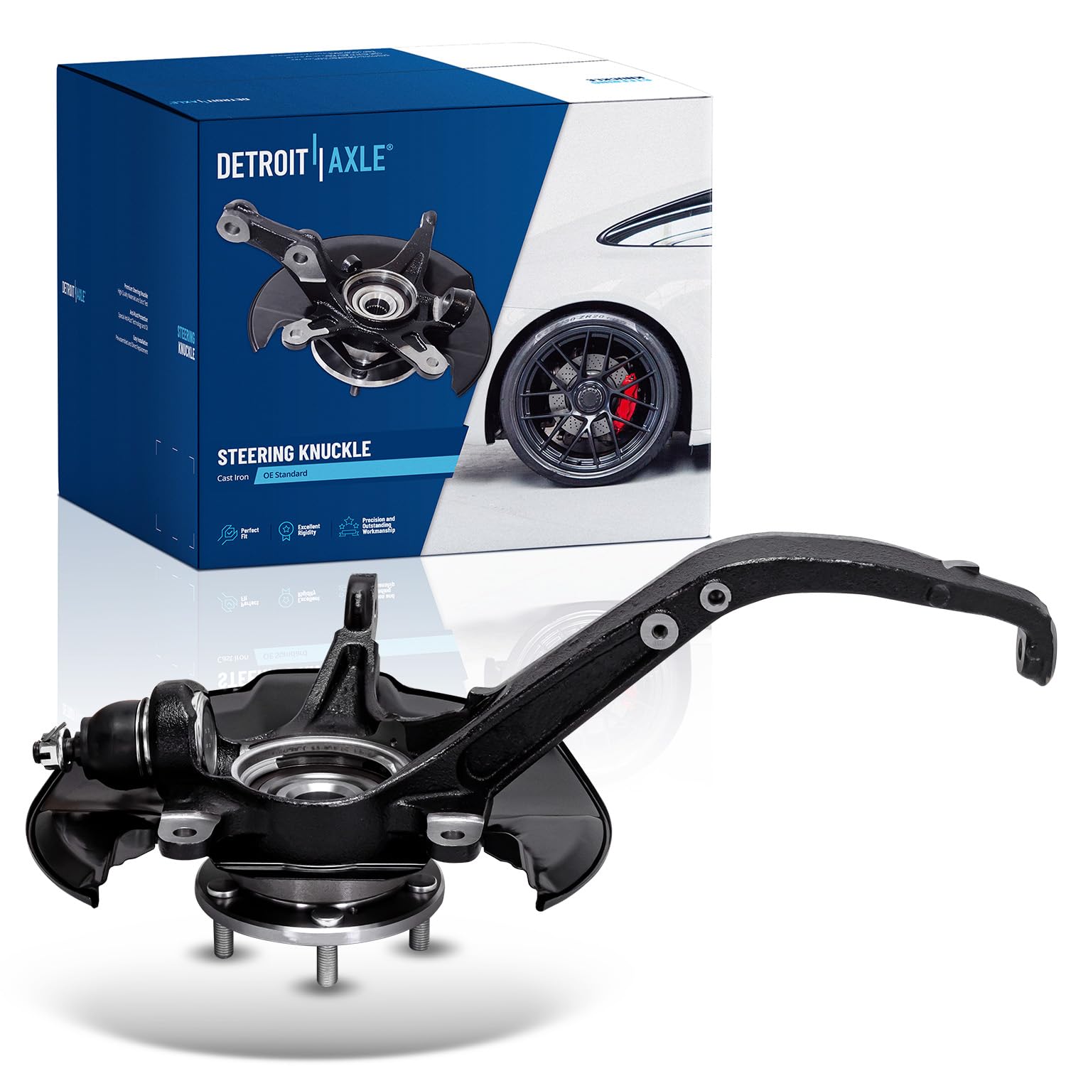 Detroit Axle - Front Left Steering Knuckle for 2008-2012 Honda Accord