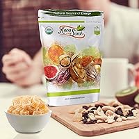 Vista 3 de Anna and Sarah Jengibre orgánico seco cristalizado en bolsa resellable, 5 libras