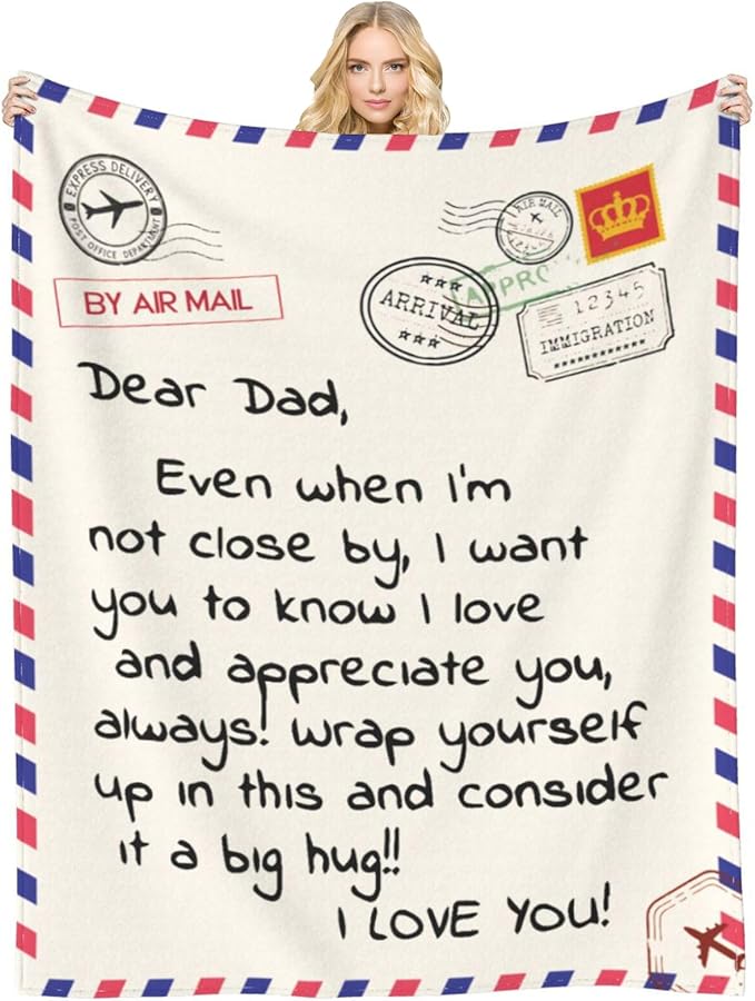 Sweet Father's Day Gift Idea: Cozy Flannel Throw Blanket