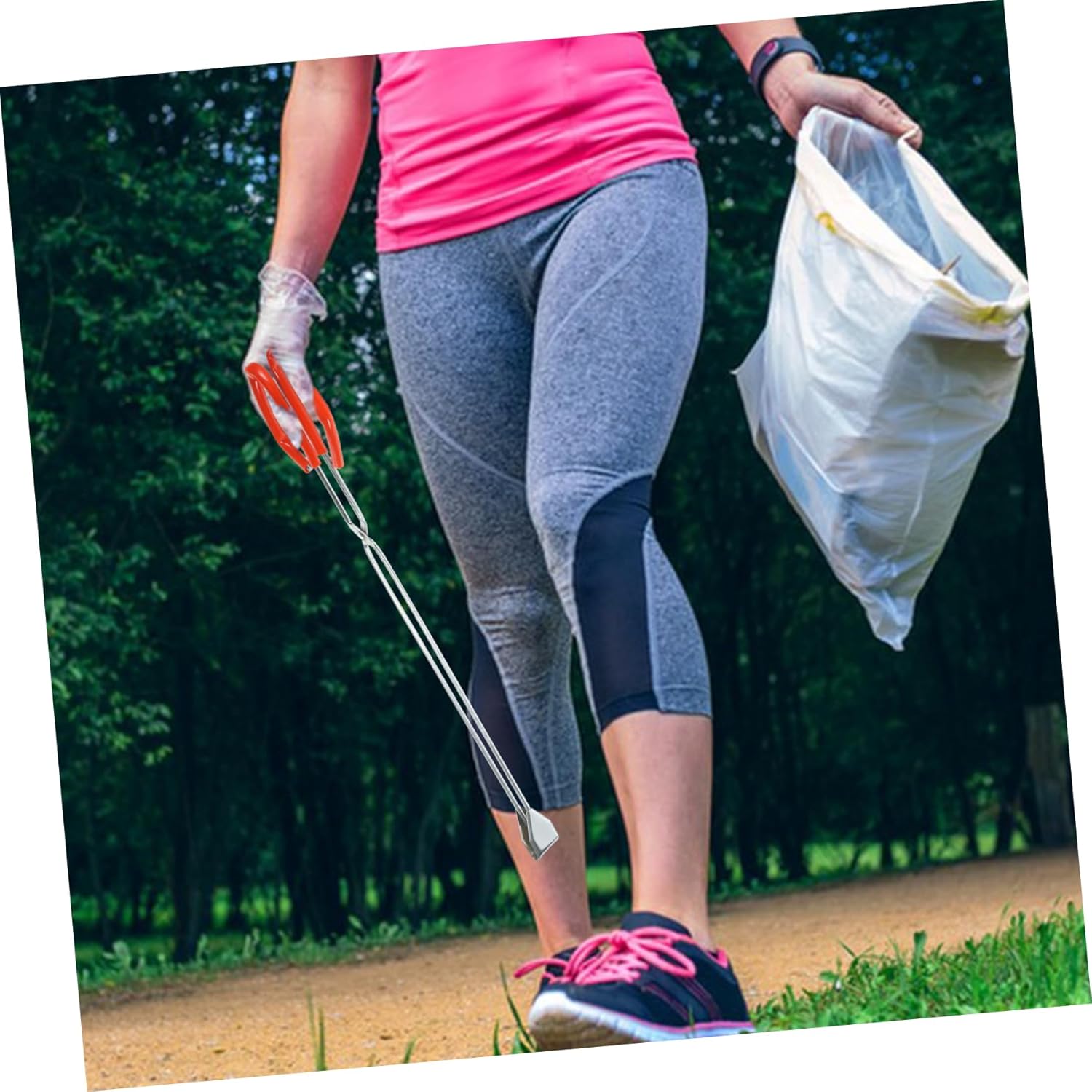 Sosoport Portable Trash Grabber Picker Tool Ergonomic Litter Picker for Outdoor Use Waste Paper Collection Comfortable Grip for Cleaning and Rubbish