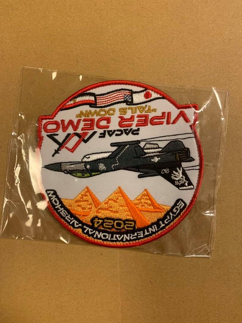 【新品未使用】三沢基地 航空祭 F-16 デモチーム ワッペン 限定品三沢航空祭2024 PACAF F-16デモチームワッペン pacaf f-16 demoteam