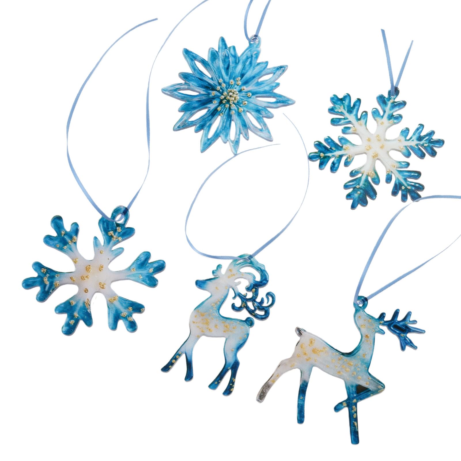 1 Piece Festive Reindeer Snowflake Decoration Resin Made Waterproof Quick Setup Without Tools Required Holiday Decor Holiday Decoration Reindeer Snowflake Ornament Festive Atmospheres Enhancer