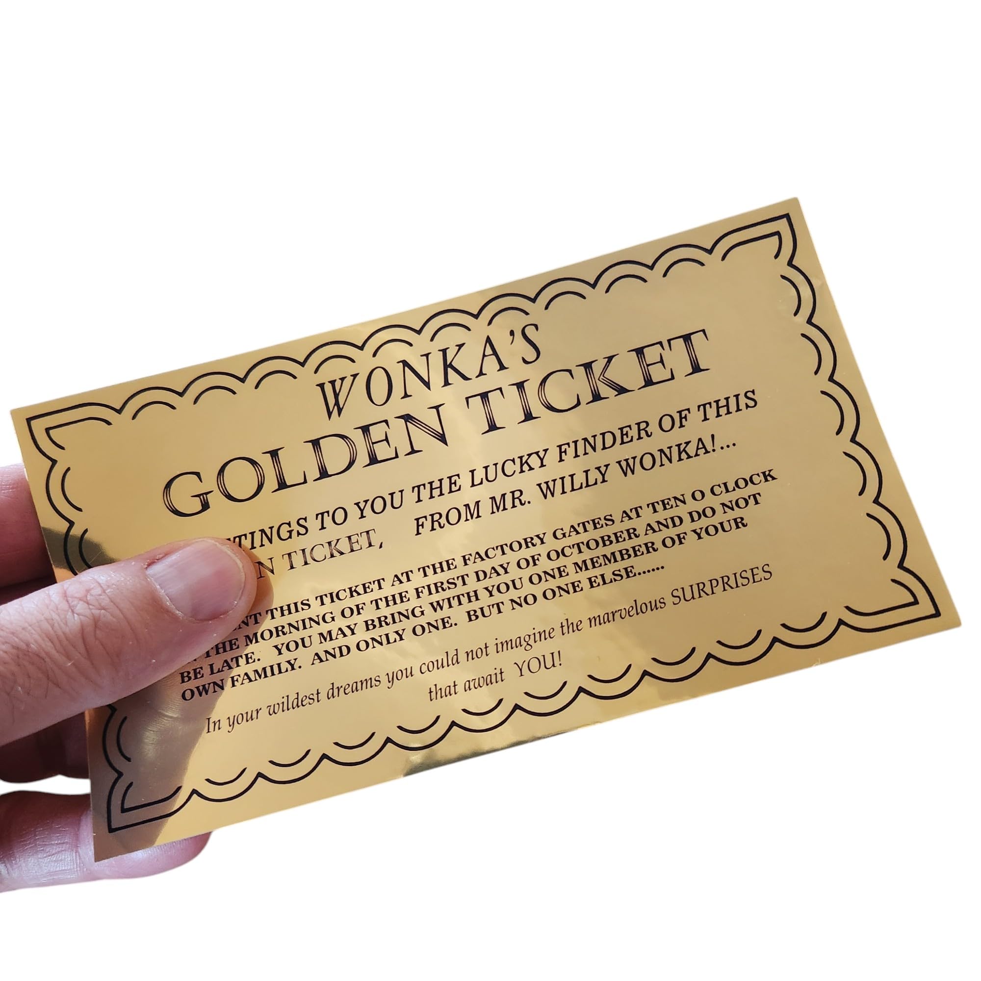 Sing to the Sky と　gold ticket(新品未開封品) Amazon.com: Wonka Golden Ticket (1971) movie actual size 3.5 x 6