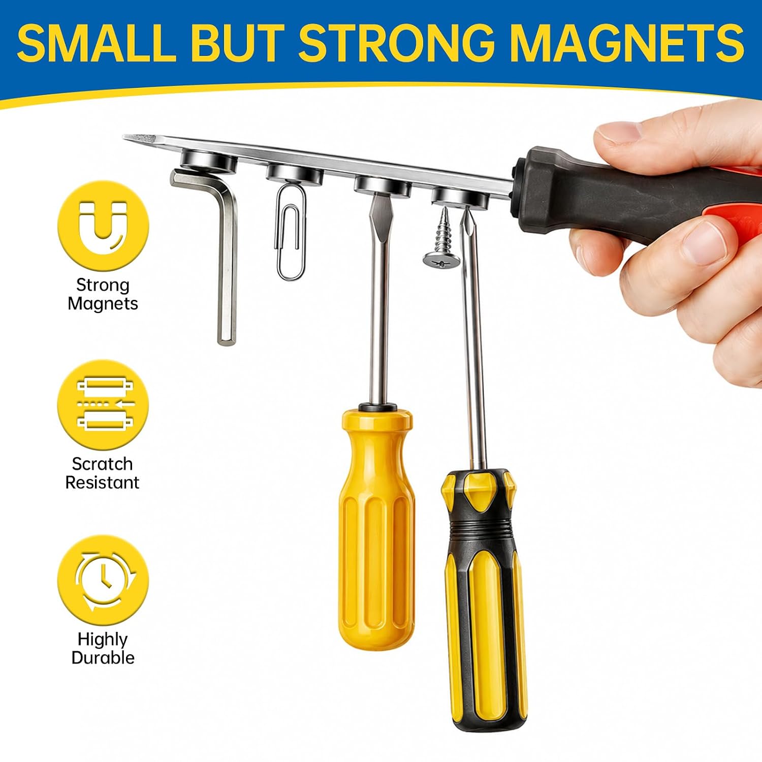 8x2mm Magnets for Crafts, 50PCS Small Strong Neodymium Magnets image 3