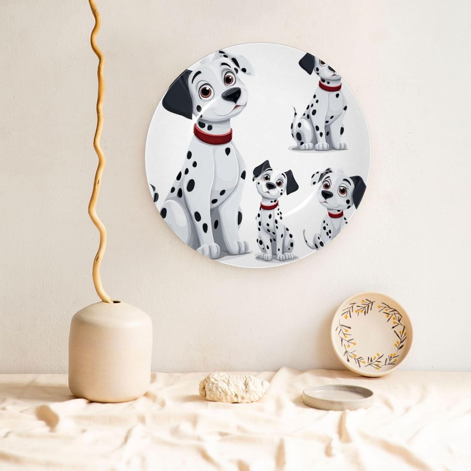 Decorative Plate Art Crafts Bone China Decorative Plate with Display Rack Souvenir Wall Decor Ceramic Ornaments Dinner Plates Ceramic Decoratives Plates for Home Office 10in