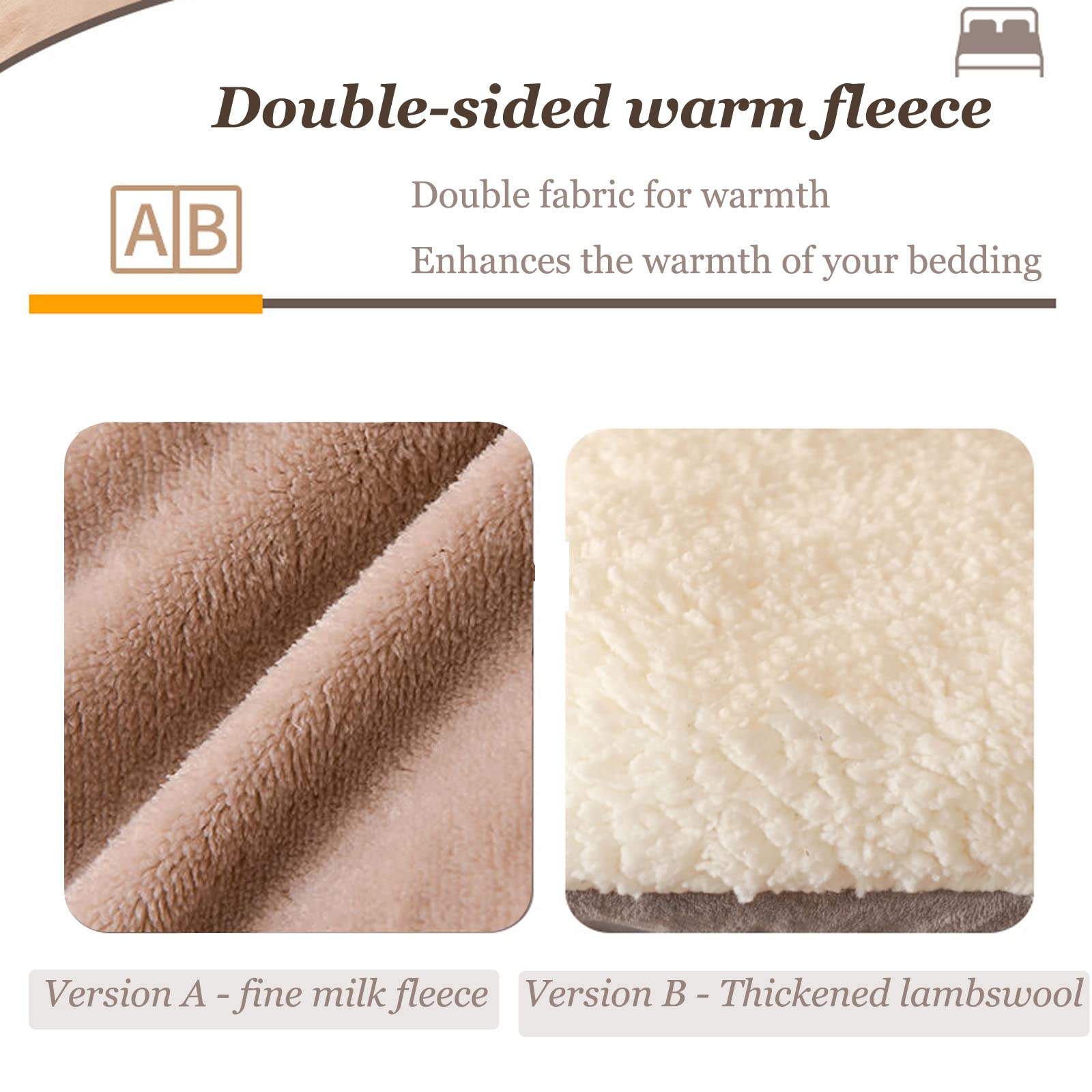 Bettdecke 220X240 4 Jahreszeiten,Dicke Decke Winter,Steppdecke Winter Dicker Lamm-Kaschmir, Decke, Flauschige Kaschmir-Steppdecken,Winterdecke,B,220x240 5kg