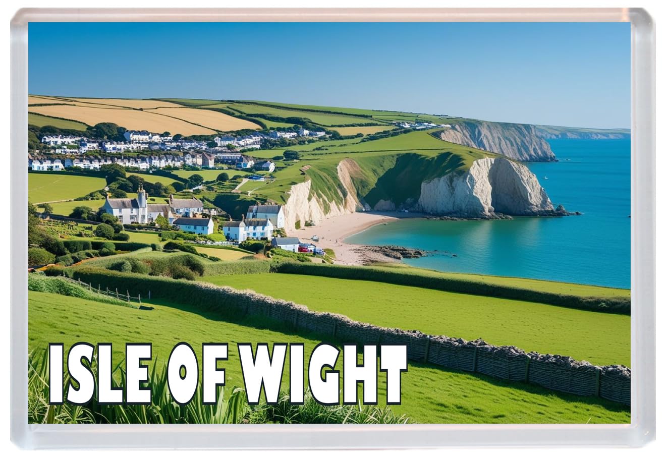 Baked Bean Store Multicolor Isle Of Wight - Jumbo Artistic Fridge Magnet 96 X 67Mm Bbsfhm1882