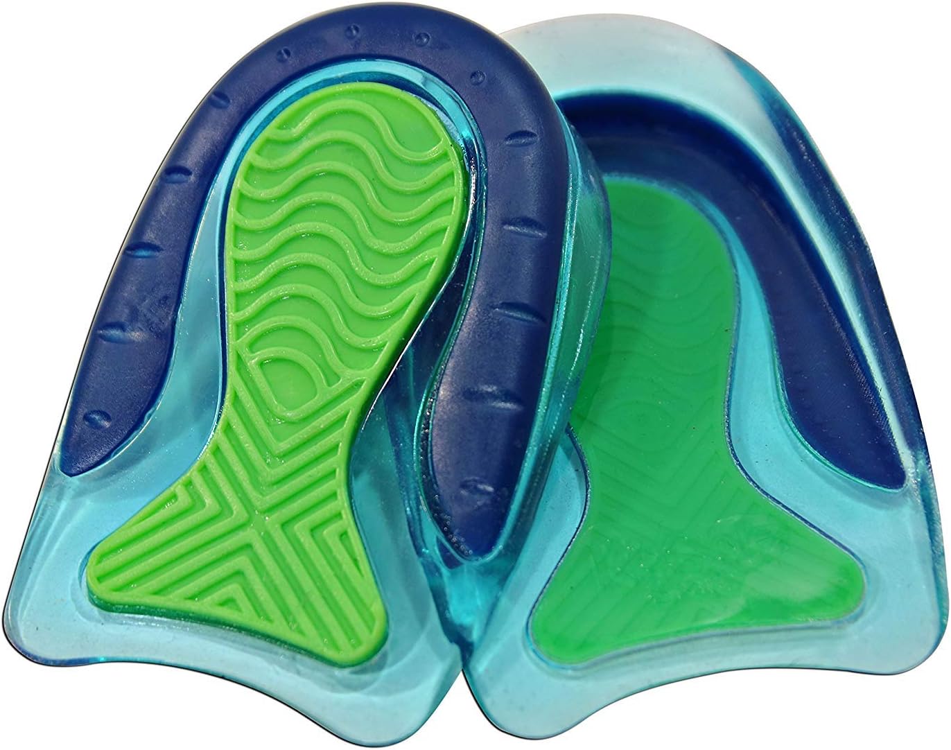 Sport Traction Shock Absorbing Lightweight Gel Heel Cups for Kid's with Sensitive Heels, Heel Spurs, Plantar Fasciitis, or Ankle Pain (2 Pairs, 4 Single Heelcups) (Kid's Size 3-7)