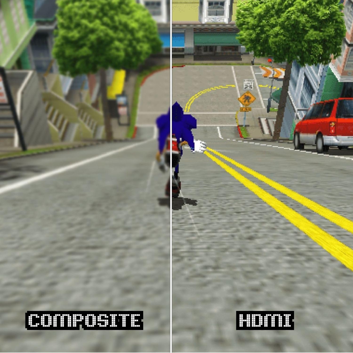 TNP Adaptateur HDMI pour Sega Saturn S - Câble vidéo HDMI compatible avec console Sega Saturn pour téléviseurs HD, écrans d'ordinateur et projecteurs