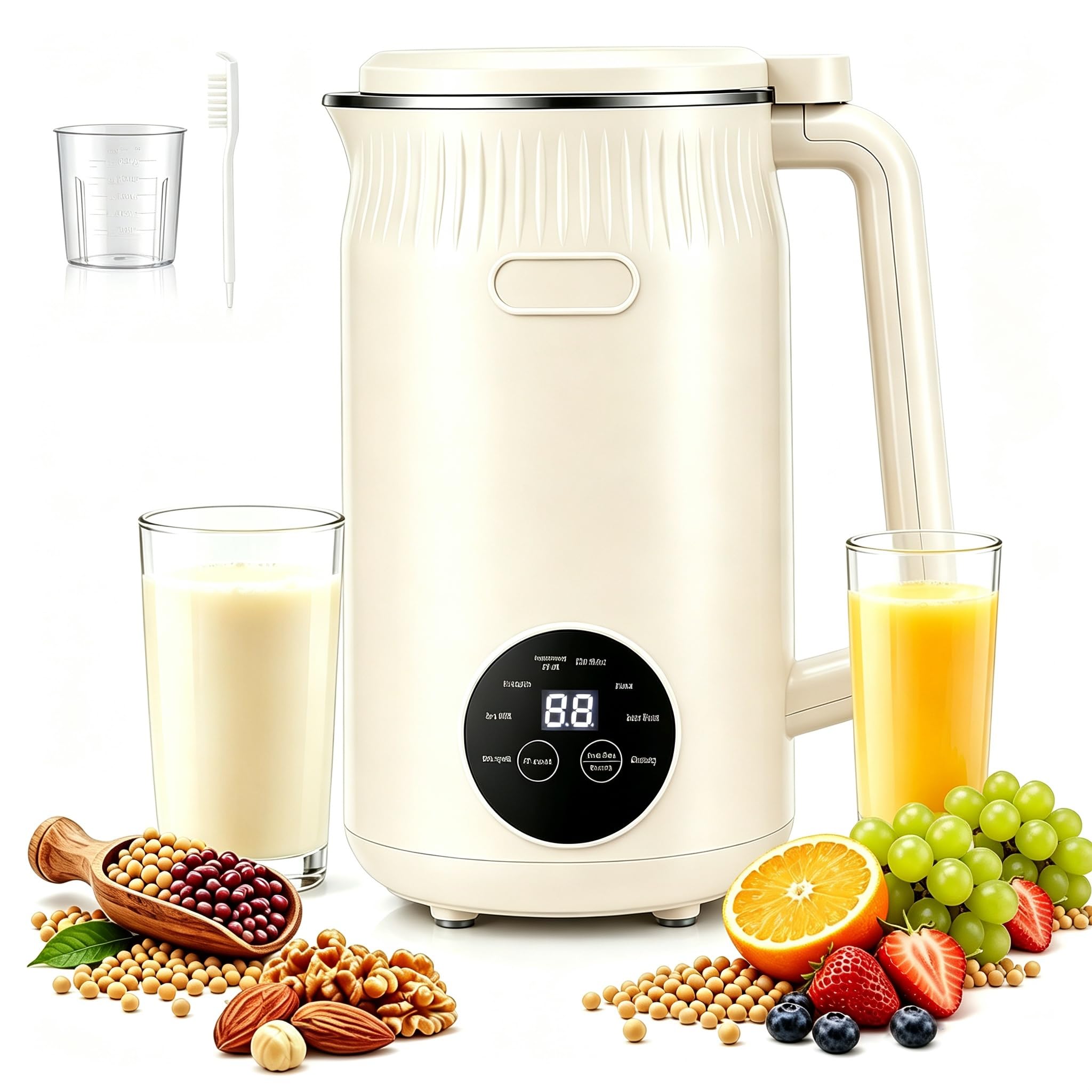 Machine à Lait Végétaux, 1,6L, Machine Lait Vegetal Automatique