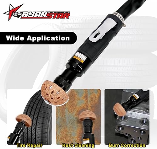 Miniatura 8 de RYANSTAR RACING El juego de reparación de neumáticos incluye 2500 rpm de baja velocidad para neumáticos de aire de baja velocidad, rodillo de parche