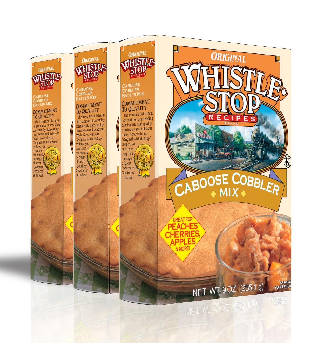 Original WhistleStop Cafe Recipes | Caboose Cobbler Mix | 9-oz | Case of 6