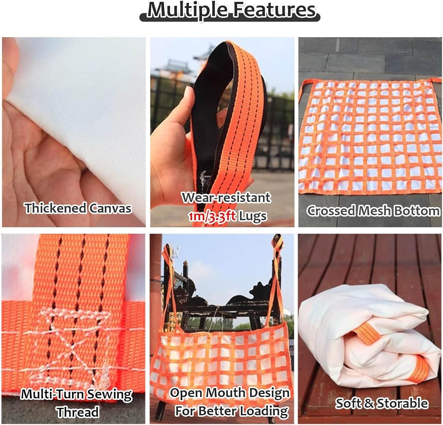 Red De Elevación Arena Y Tierra, Correas De Seguridad para Redes De Elevación, Red De Elevación Plana De Poliéster para Carga Y Descarga En Muelles Y Puertos(1 X 1M/Mesh 10cm/Load 2t)