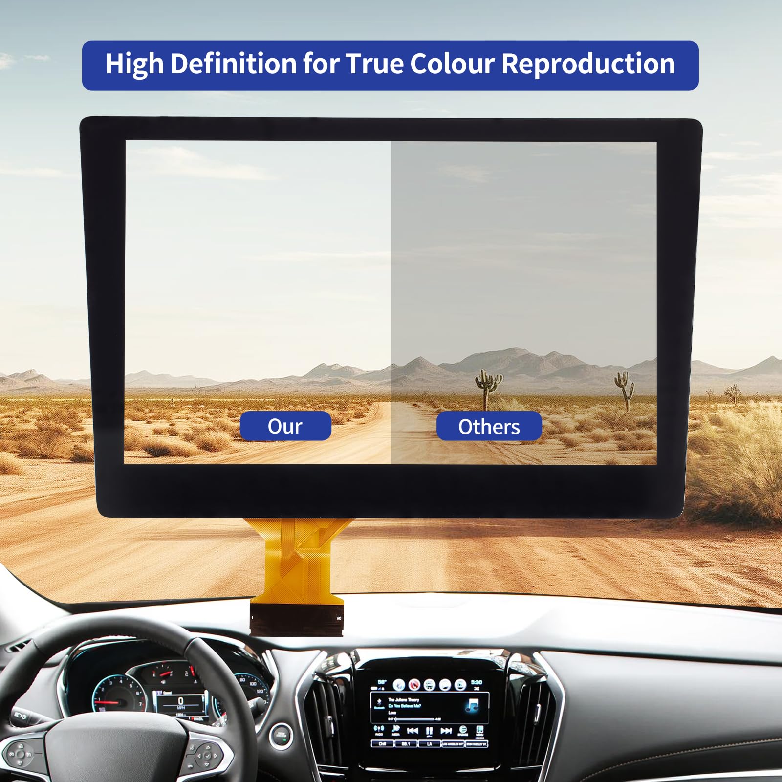 TsuperU Sostituzione del touch screen per il 2018 2019 2020 2021 Chevy Traverse LS LT RS Premier True North Sport Radio Digitizer Schermo Chevy Mylink Display Touchscreen da 8 pollici Sistema di