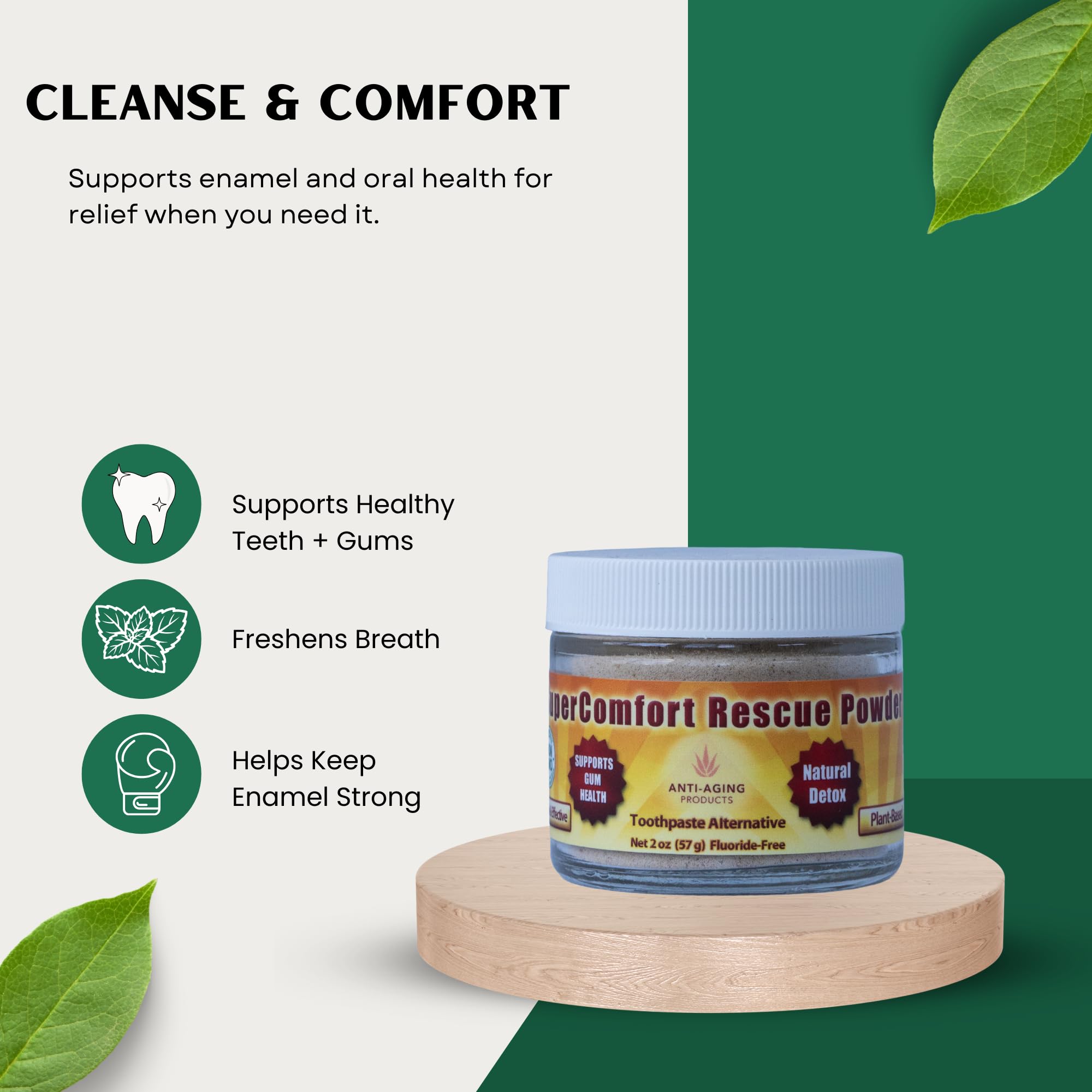 Snapklik.com : SuperComfort Rescue Teeth & Gum Powder, Natural Herbal ...