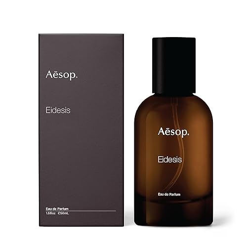 Aesop Eidesis Eau de Parfum | Black Pepper and Sandalwood Scent | Woody, Spicy, and Ambery Aroma | Unisex | 1.6 fl oz - Eidesis - 1.6 Fl Oz (Pack of 1)