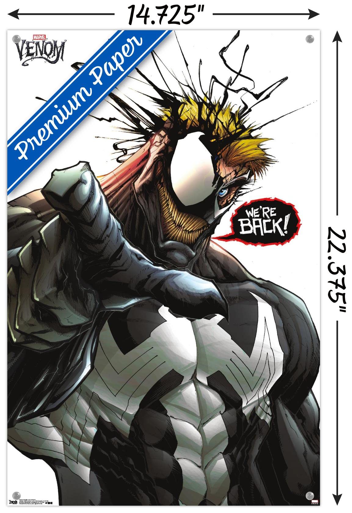 Amazon.com: Marvel Comics - Venom - We're Back Wall Poster with