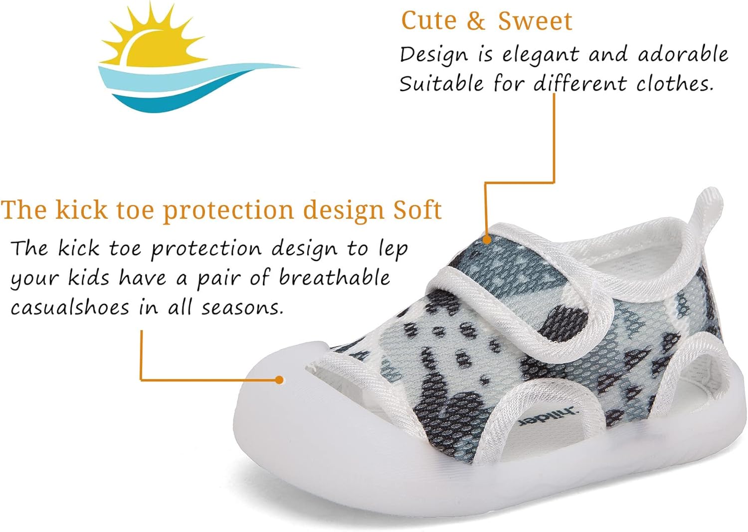 Baby Girls Boys Summer Sandals Soft Comfortable Sole Flats Shoes Newborn Toddler Soft Non-slip Sole First Walker Crib Shoes - Image 4