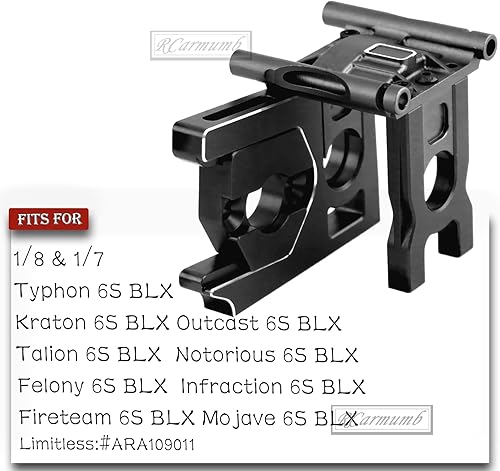 Miniatura 9 de Parte de mejoras de montaje de difusión central para ARRMA 18 KratonNotoriousOutcastTalionTyphon, 17 FelonyInfractionFireteamMojaveLimitless RC,