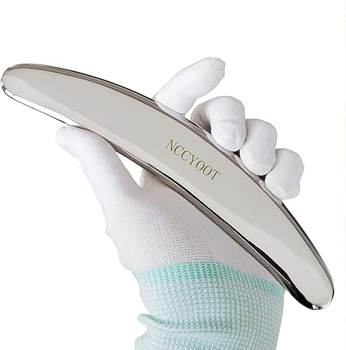 Miniatura 4 de NCCYOOT IASTM Tool Gua Sha - Juego de 6 raspadores musculares de acero inoxidable para terapia de tejidos blandos y reducir brazos, piernas,