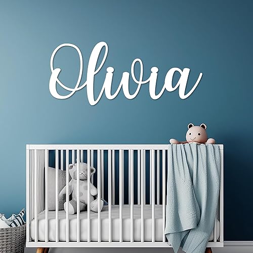 Miniatura 5 de Letrero de madera personalizado con nombre de bebé, decoración de pared de guardería, letras de habitación de bebé, placa de nombre personalizada,
