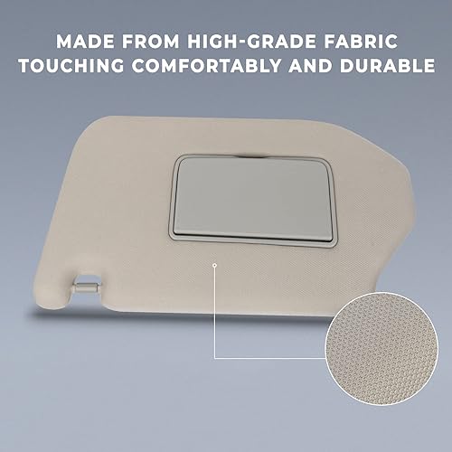 Miniatura 3 de SCITOO Conjunto de visera parasol gris para el lado izquierdo del conductor para Nissan Pathfinder 2014 2016 2017 2018 para Nissan Pathfinder 2014