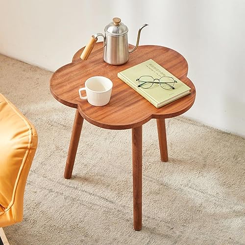 Miniatura 3 de Gdrasuya10 Mesa auxiliar de sofá en forma de flor, mesa auxiliar para sofá, bonita bandeja para aperitivos, mesa decorativa pequeña para tazas de