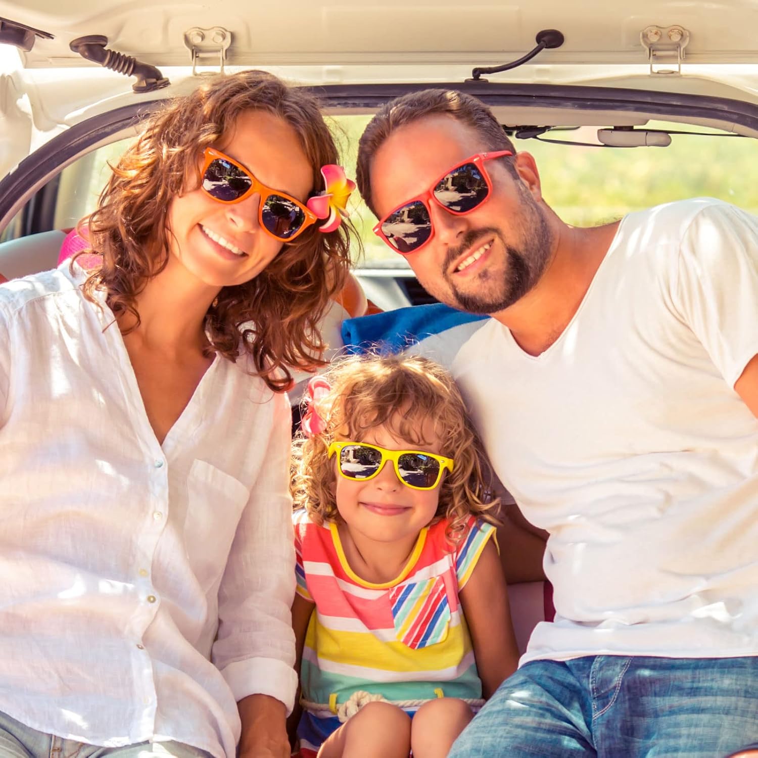 Pibupibu Kids Neon Colors Party Favor Supplies Unisex Sunglasses Pack of 8 - Image 6