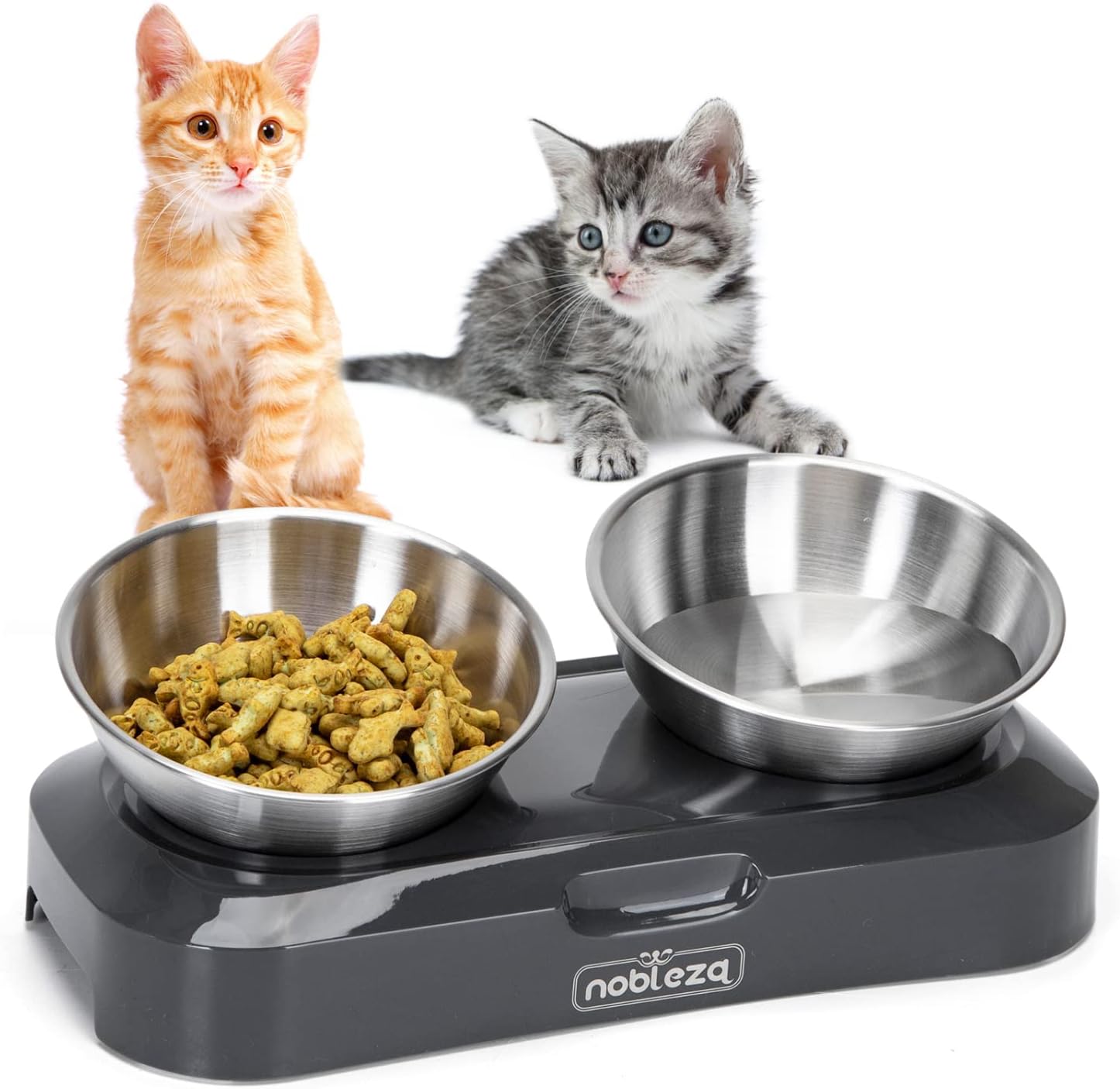 Stainless Steel Cat Bowl Cat Food Water Bowl Raised Cat