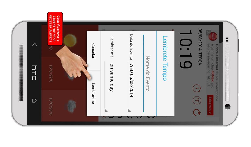 Weather Time, Calendar and for Android